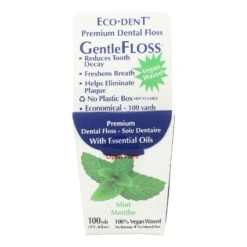 Eco-Dent Gentlefloss: Refreshing Mint Dental Floss, 600 Yards