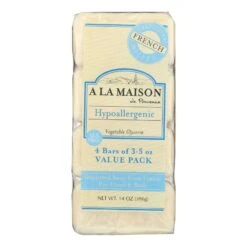 A La Maison Unscented Bar Soap (Pack Of 4 - 3.5 Oz Bars)