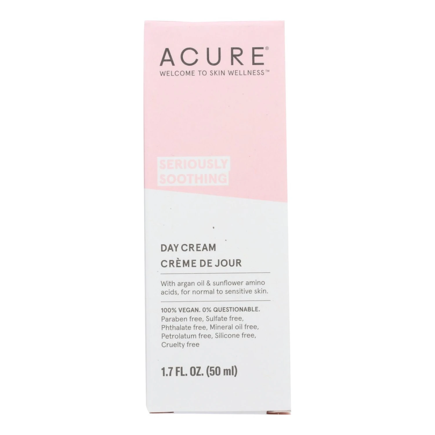 Acure Sensitive Facial Cream: Argan Oil, Sunflower Amino Acids & Calming Botanicals - 1.75 Fl Oz 3 Acure Sensitive Facial Cream: Argan Oil, Sunflower Amino Acids & Calming Botanicals - 1.75 Fl Oz