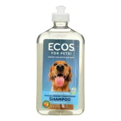 Ecos Hypoallergenic Conditioning Pet Shampoo For Sensitive Skin - Fragrance Free (17 Fl Oz)