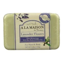 A La Maison Lavender Flowers Scented Bar Soap (8.8 Oz)
