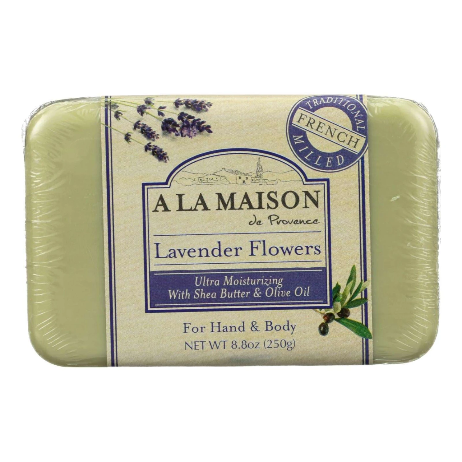 A La Maison Lavender Flowers Scented Bar Soap (8.8 Oz) 3 A La Maison Lavender Flowers Scented Bar Soap (8.8 Oz)