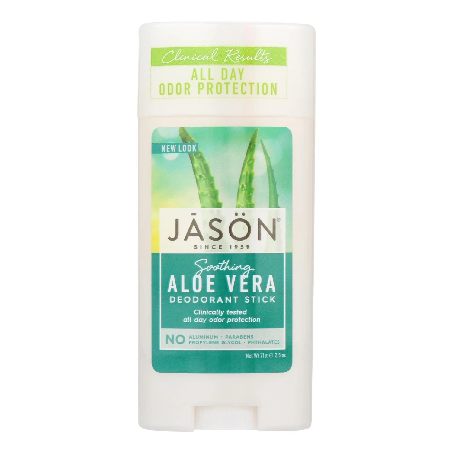 Jason Natural Aloe Vera Deodorant Stick (2.5 Oz., Pack Of 2) 3 Jason Natural Aloe Vera Deodorant Stick (2.5 Oz., Pack Of 2)