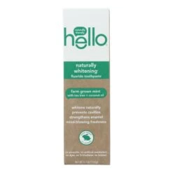 Hello Products LLC Natural Whitening Fluoride Toothpaste (Pack Of 6 - 4.7 Oz.)