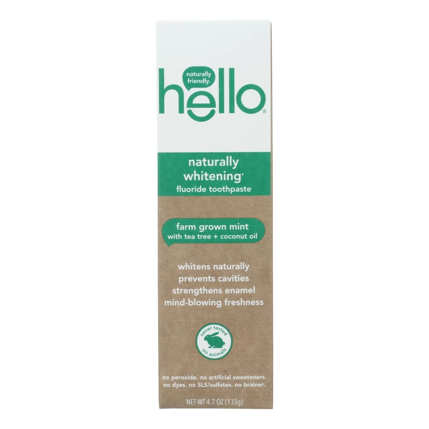 Hello Products LLC Natural Whitening Fluoride Toothpaste (Pack Of 6 - 4.7 Oz.) 3 Hello Products LLC Natural Whitening Fluoride Toothpaste (Pack Of 6 - 4.7 Oz.)