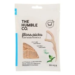 Humble Co Ecofriendly Mint Floss Picks - Case Of 4 (200 Ct)