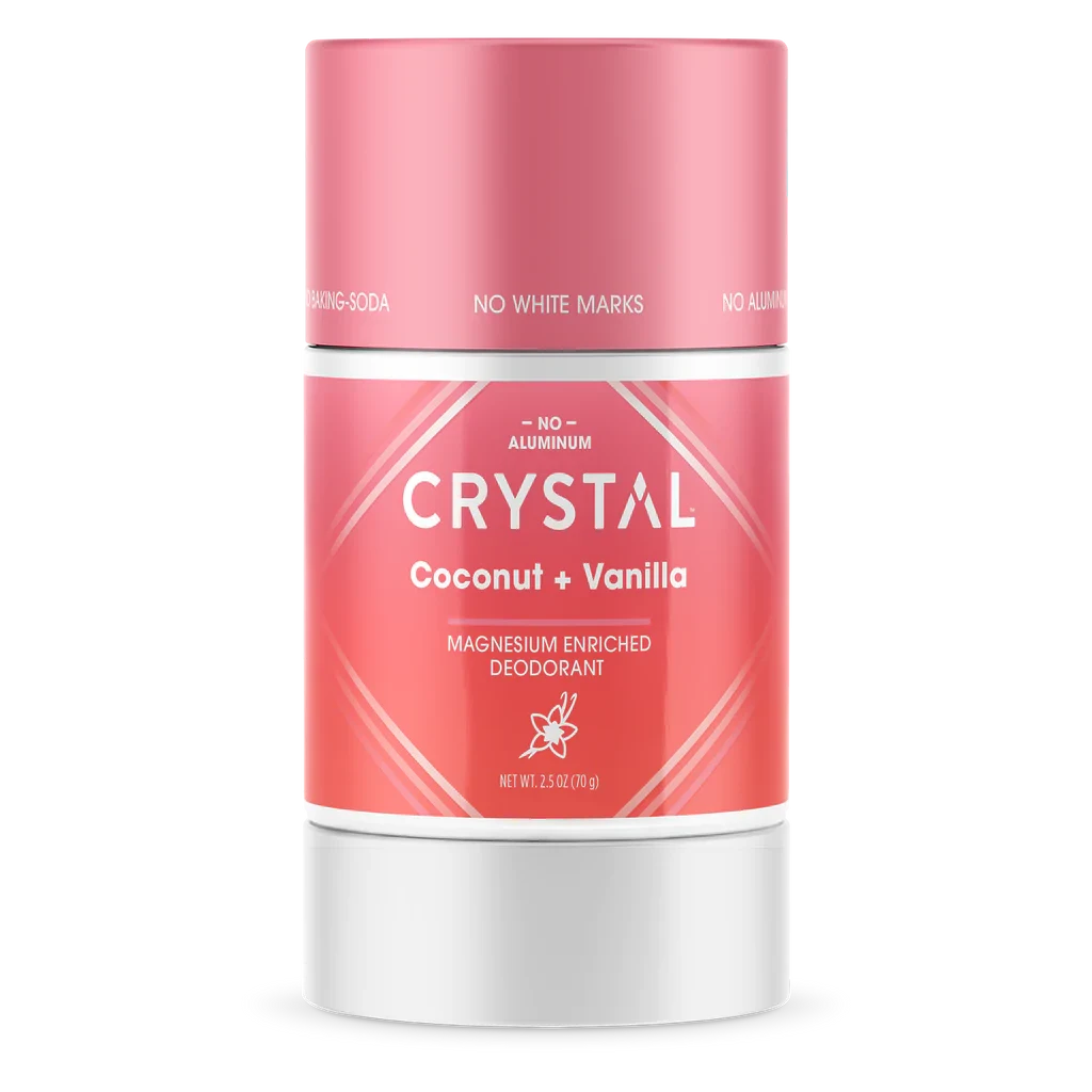 Crystal Deodorant Stick, Magnesium Coconut Vanilla, 2.5 Oz 4 Crystal Deodorant Stick, Magnesium Coconut Vanilla, 2.5 Oz - Image 2