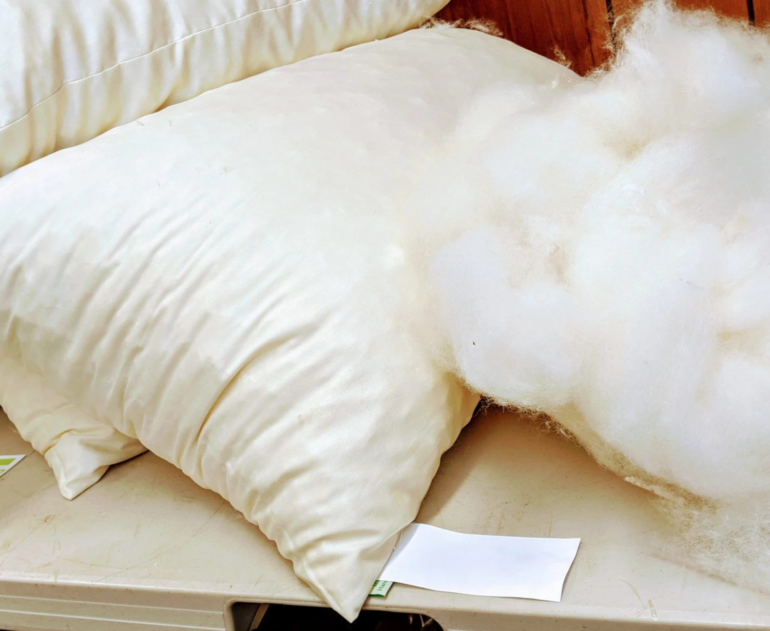 Child's Junior Pillow - Eco-Wool With Organic Cotton Cover 3 Child's Junior Pillow - Eco-Wool With Organic Cotton Cover - Image 2